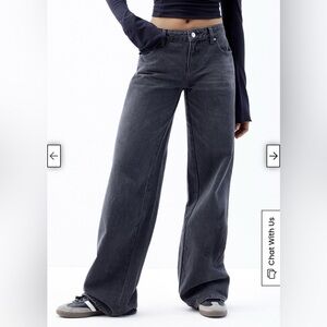 Pacsun Casey Faded Black Low Rise Baggy Jeans